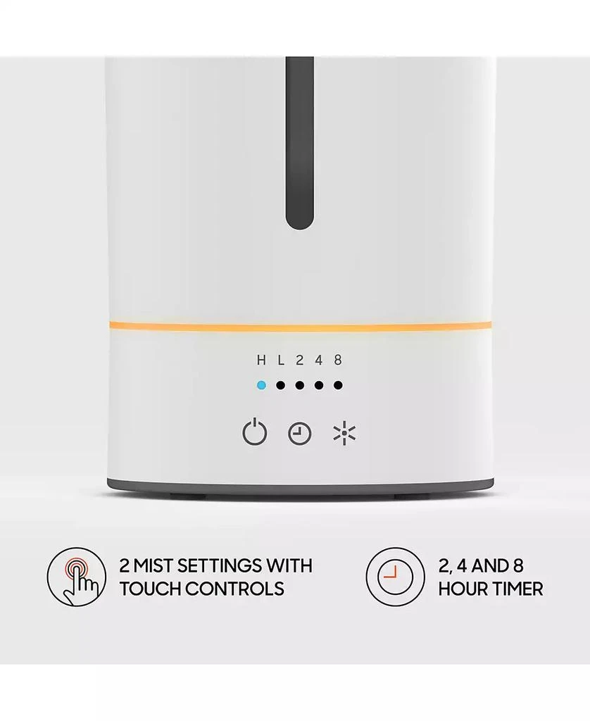 商品Sharper Image|Mist 8 Ultrasonic Lighted Touch-Control Humidifier,价格¥403,第4张图片详细描述