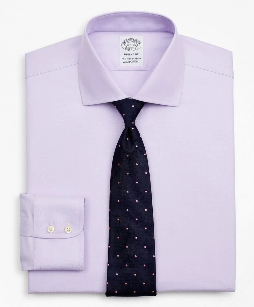 商品Brooks Brothers|Stretch Regent Regular-Fit  Dress Shirt, Non-Iron Twill English Collar,价格¥393,第1张图片