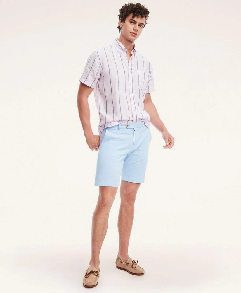 Brooks Brothers Stretch Cotton Linen Shorts 2