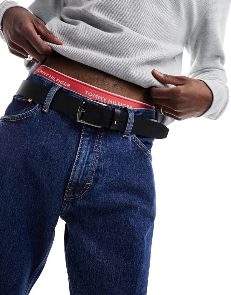 商品Tommy Hilfiger|Tommy Hilfiger denton 3.5 belt in black,价格¥374,第1张图片