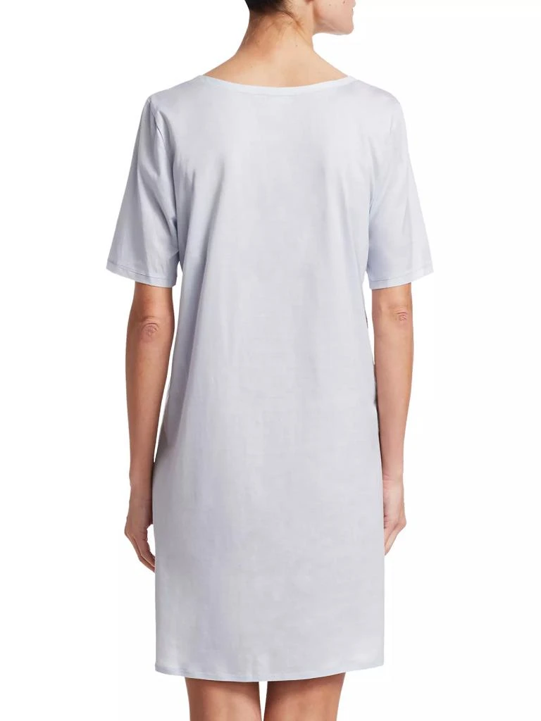 商品Hanro|Cotton Deluxe Short-Sleeve Gown,价格¥1451,第4张图片详细描述