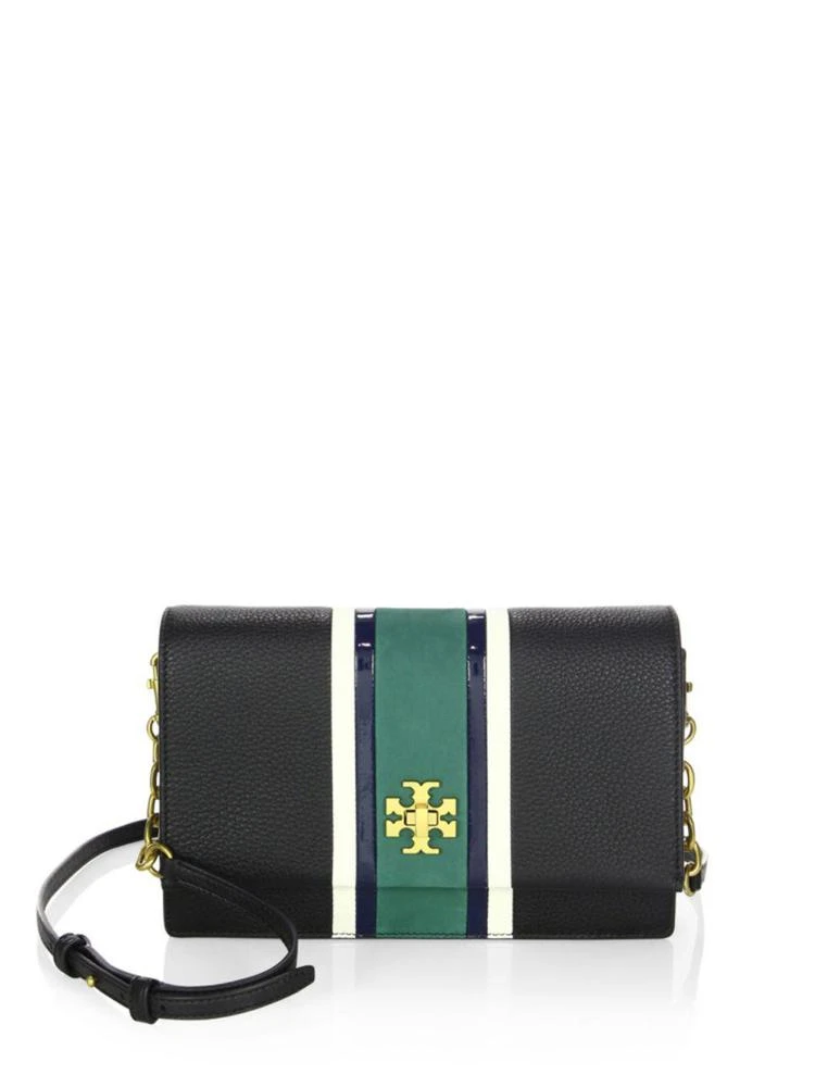 商品Tory Burch|Georgia Stripe Leather Crossbody Bag,价格¥3435,第1张图片