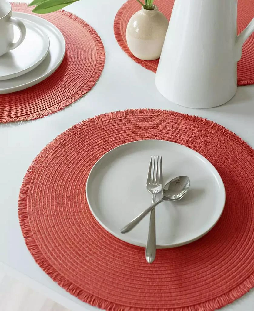 商品Benson Mills|Fringed Round Placemat, Set of 4,价格¥99,第3张图片详细描述