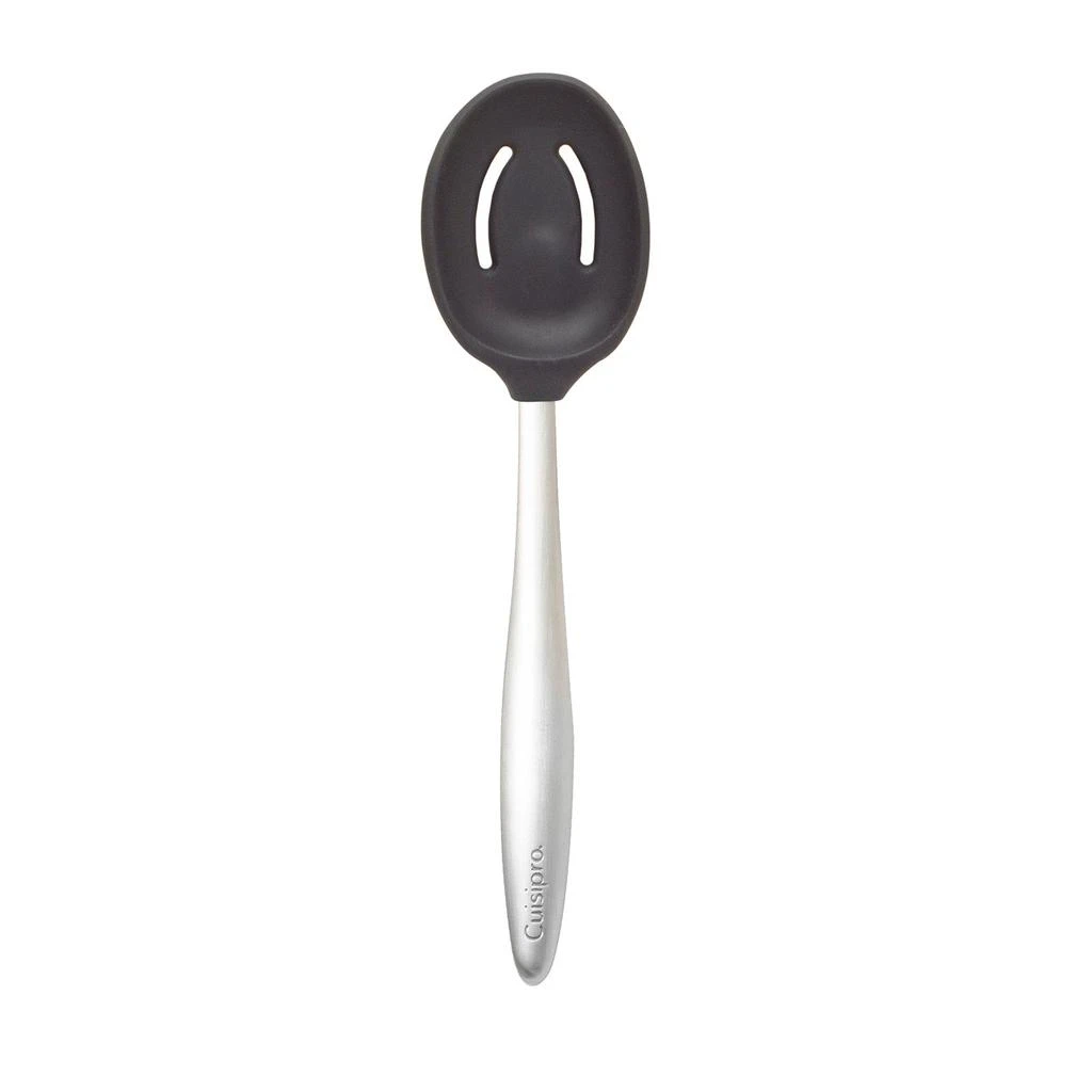 商品Cuisipro|8-Inch Silicone Piccolo Slotted Spoon, Black,价格¥103,第1张图片