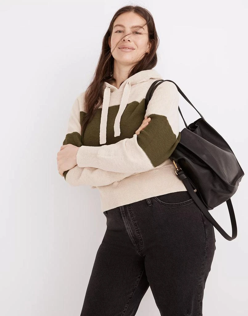 商品Madewell|Clairview Hoodie Sweater in Colorblock,价格¥238,第1张图片