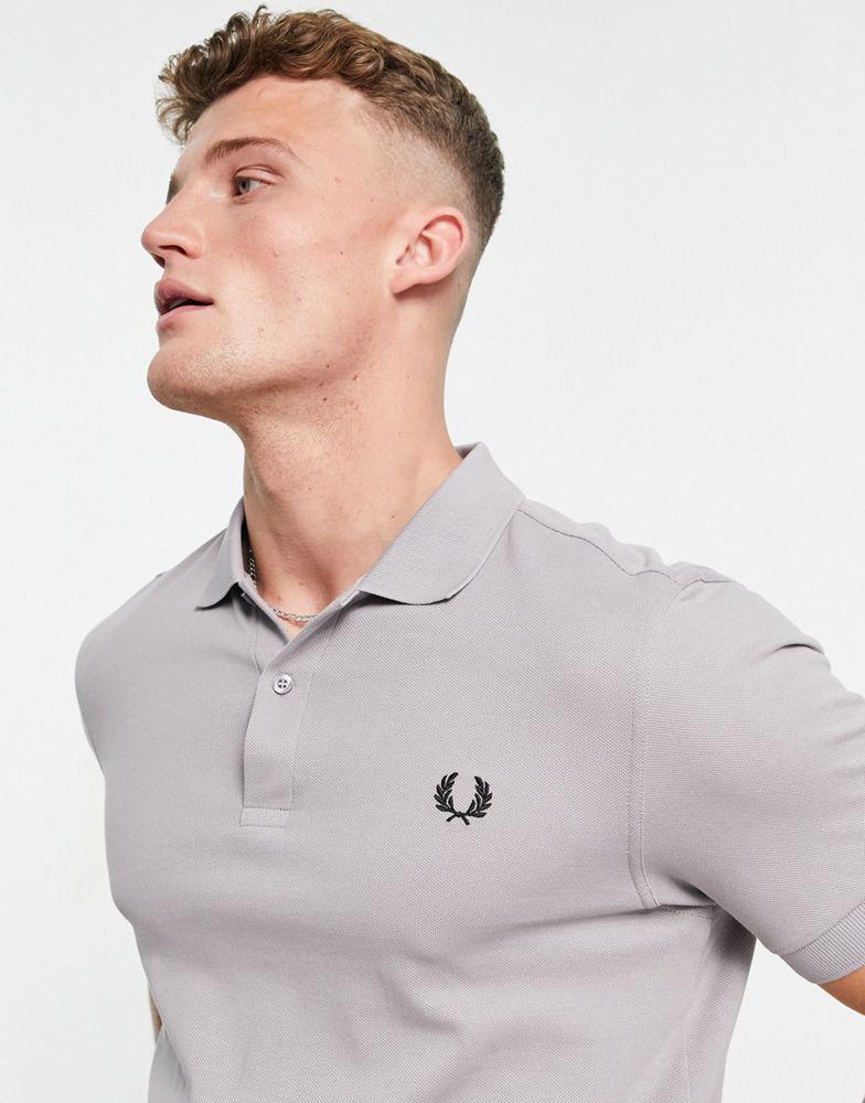 Fred Perry plain polo shirt in grey商品第3张图片规格展示