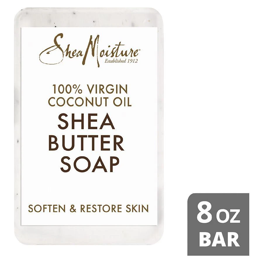 商品SheaMoisture|100% Virgin Coconut Oil Shea Butter Bar Soap,价格¥52,第3张图片详细描述