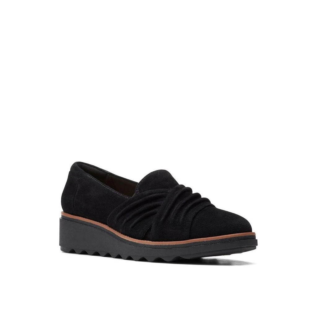 商品Clarks|Clarks Womens Sharon Villa Suede Slip On Loafers,价格¥122,第1张图片