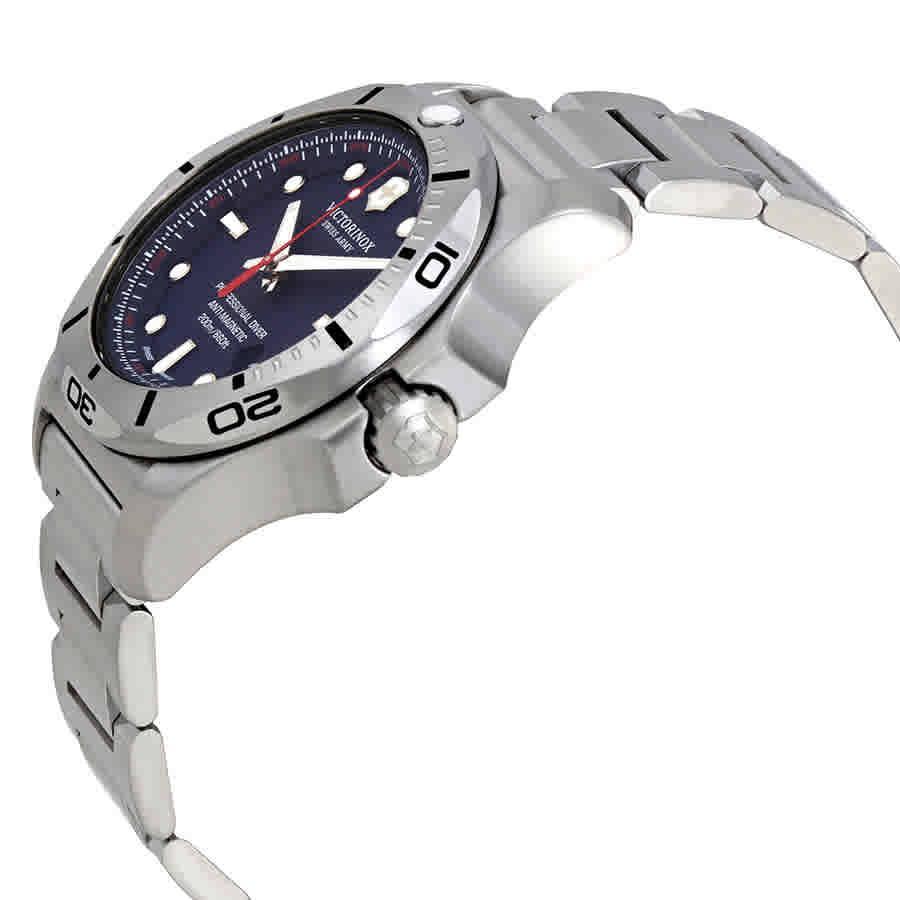 商品Victorinox|Victorinox I.N.O.X. Blue Dial Stainless Steel Mens Watch 241782,价格¥2946,第4张图片详细描述