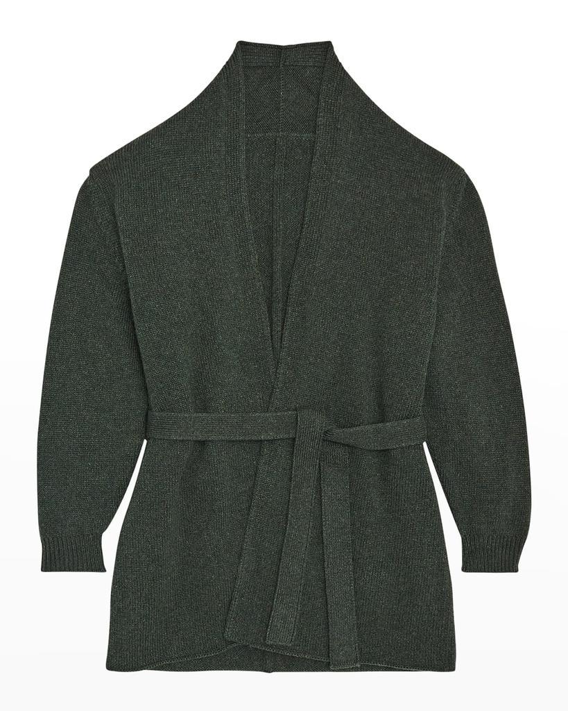 商品The Row|Girl's Belted Solid Cashmere Cardigan, Size 2-10,价格¥1795,第1张图片