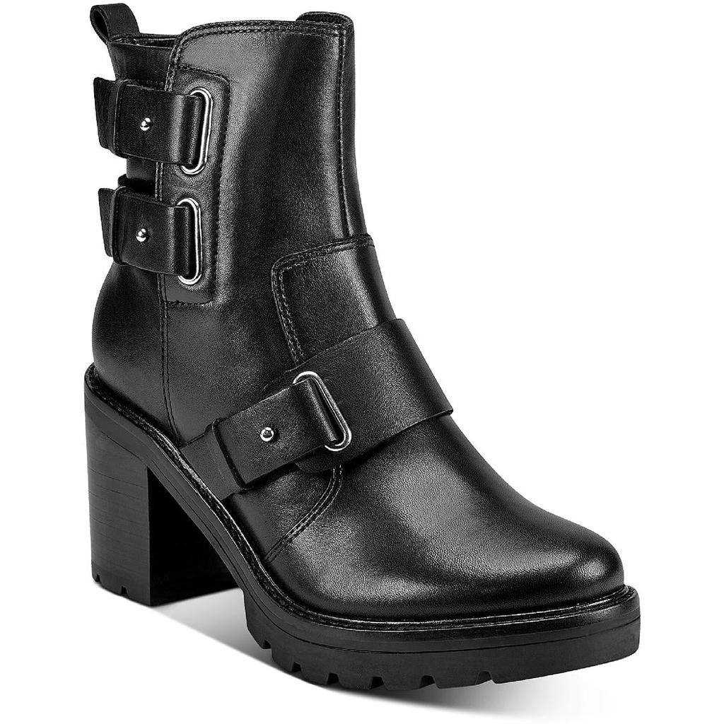 Marc Fisher LTD Womens Dream Leather Ankle Combat & Lace-up Boots商品第1张图片规格展示