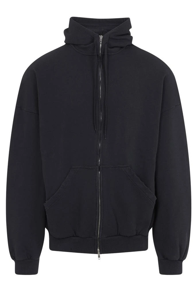 商品Balenciaga|Balenciaga Security Tape Logo Large Zip-Up Hoodie,价格¥6484,第1张图片