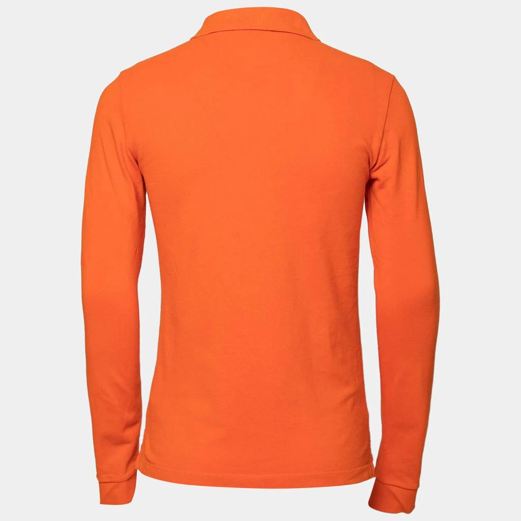 商品[二手商品] Burberry|Burberry Brit Orange Cotton Pique Long Sleeve Polo T-Shirt S,价格¥821,第2张图片详细描述