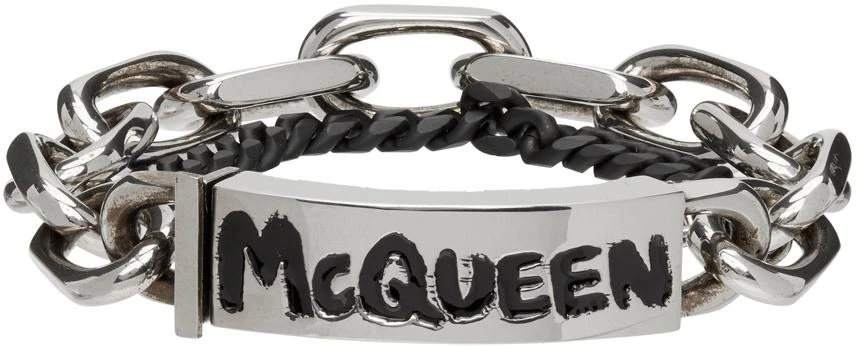 商品Alexander McQueen|Silver Gaff Bracelet,价格¥2597,第1张图片