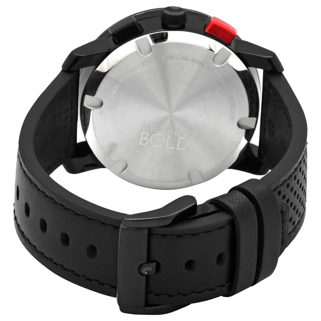 Movado Bold Chronograph Quartz Red Dial Mens Watch 3600765商品第3张图片规格展示