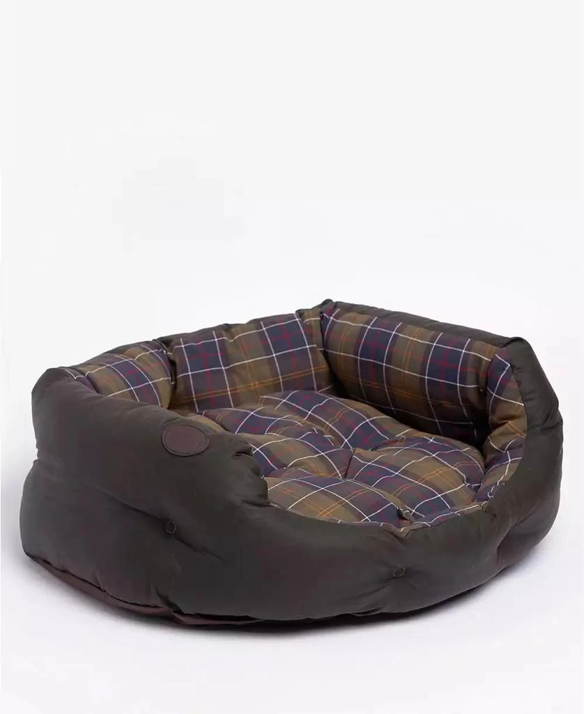 商品Barbour|Plaid Lined Waxed Cotton Slumber Pet Bed, Medium,价格¥332,第1张图片