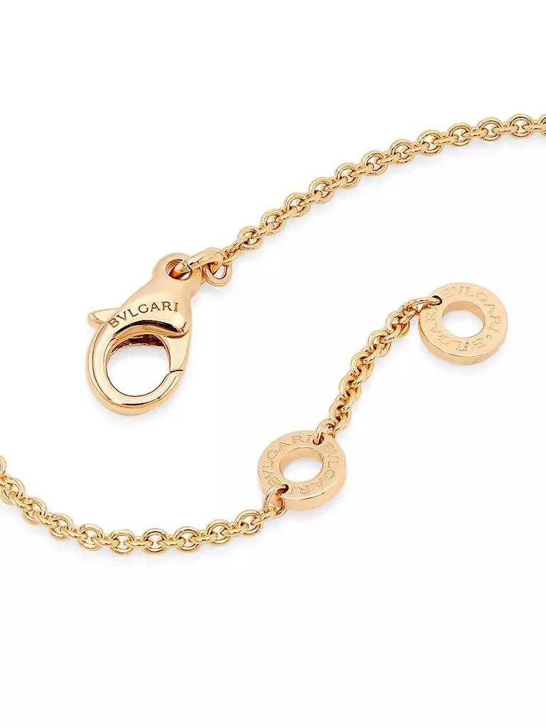 商品BVLGARI|Essential 18K Rose Gold, Malachite & Diamond Openwork Pendant Necklace,价格¥32345,第3张图片详细描述