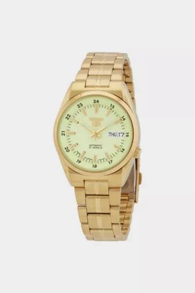 商品Seiko|Seiko Seiko 5 Automatic Champagne Dial Men's Watch SNK578J1,价格¥1381,第1张图片