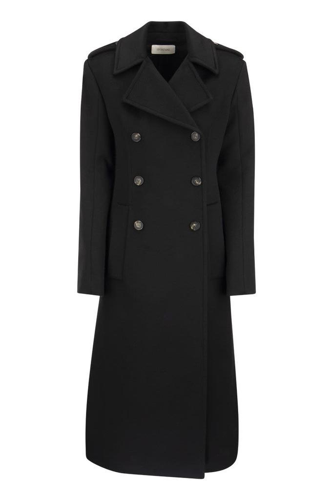 商品Max Mara|SPORTMAX CACO - Double-breasted wool coat,价格¥2934,第1张图片