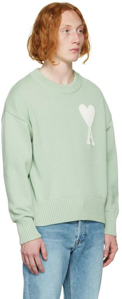 商品AMI|Green Ami de Cœur Sweater,价格¥2567,第4张图片详细描述