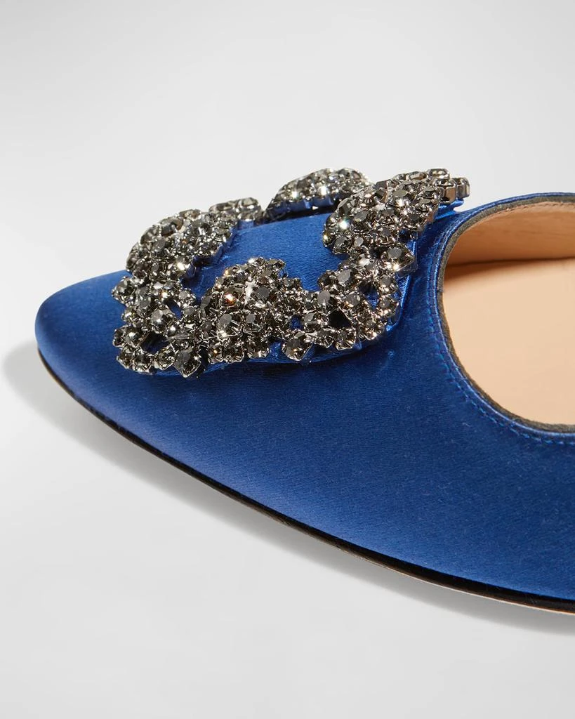 商品Manolo Blahnik|Hangisi 105mm Satin High-Heel Pumps,价格¥9219,第4张图片详细描述