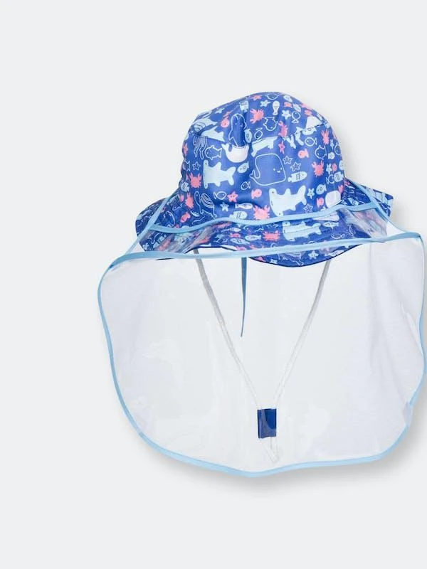 商品Eva Franco|All The Fish Baby Hat W/ Detachable Face Shield,价格¥1797,第1张图片