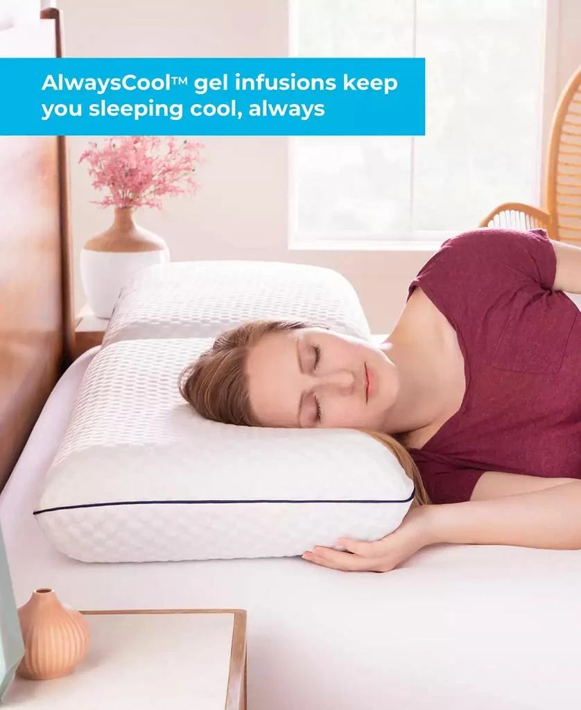 商品Linenspa|AlwaysCool Gel Memory Foam Pillow,价格¥551,第3张图片详细描述