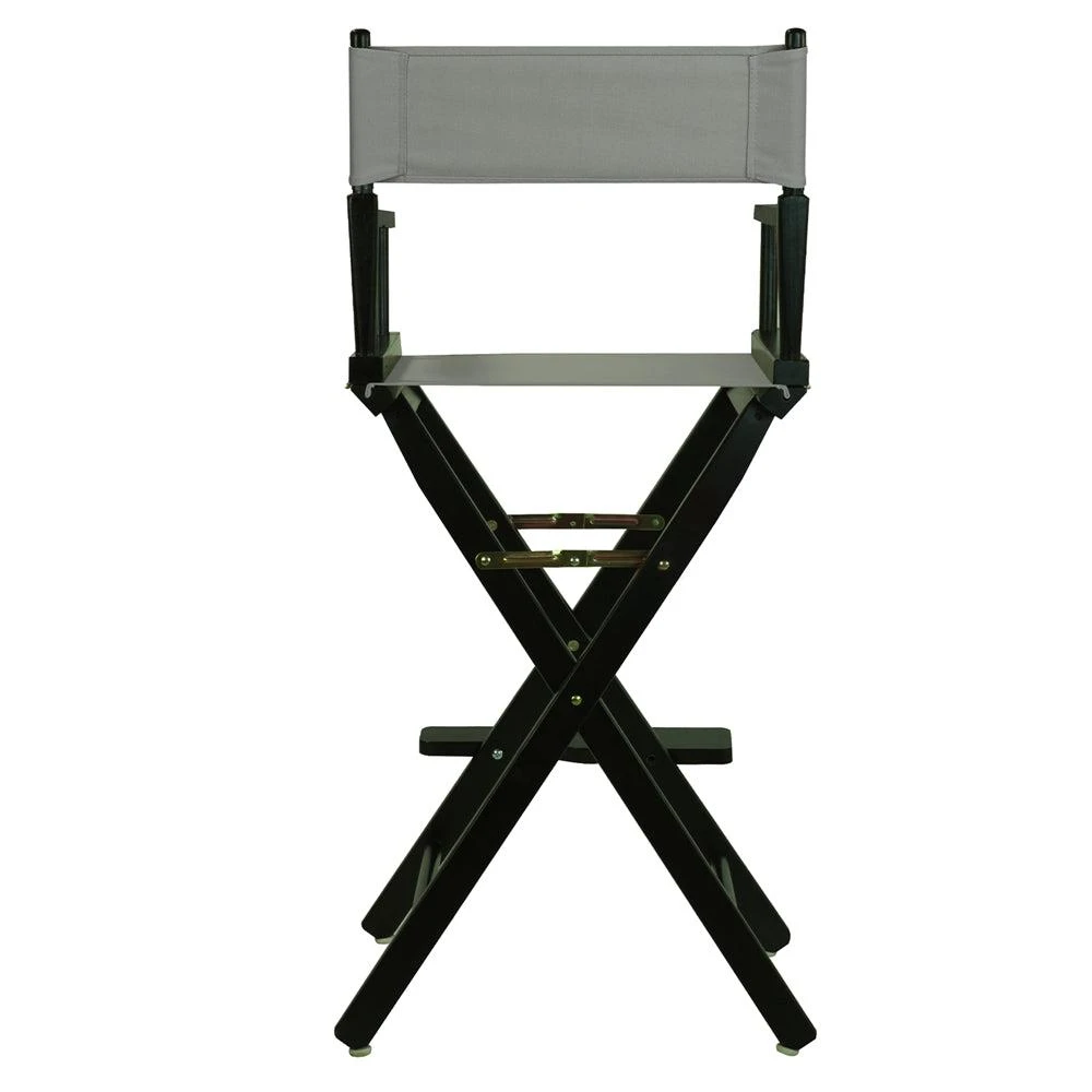 商品Casual Home|30" Director's Chair Black Frame-Gray Canvas,价格¥983,第3张图片详细描述