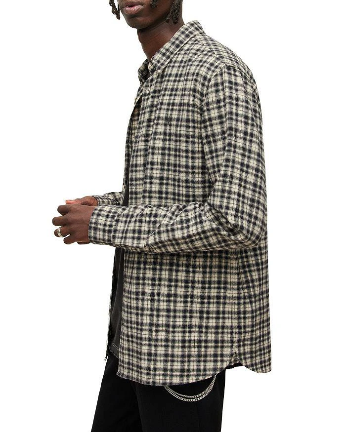 商品ALL SAINTS|Lexington Plaid Long Sleeve Shirt,价格¥504,第4张图片详细描述