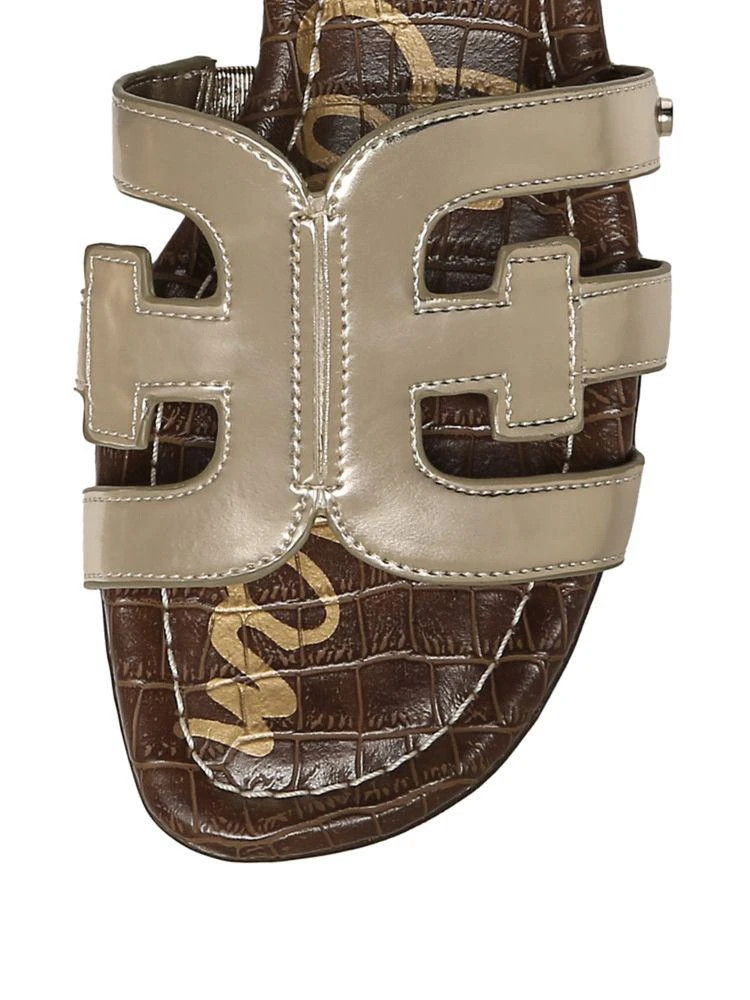 商品Sam Edelman|Bay Metallic Leather Sandals,价格¥680,第4张图片详细描述