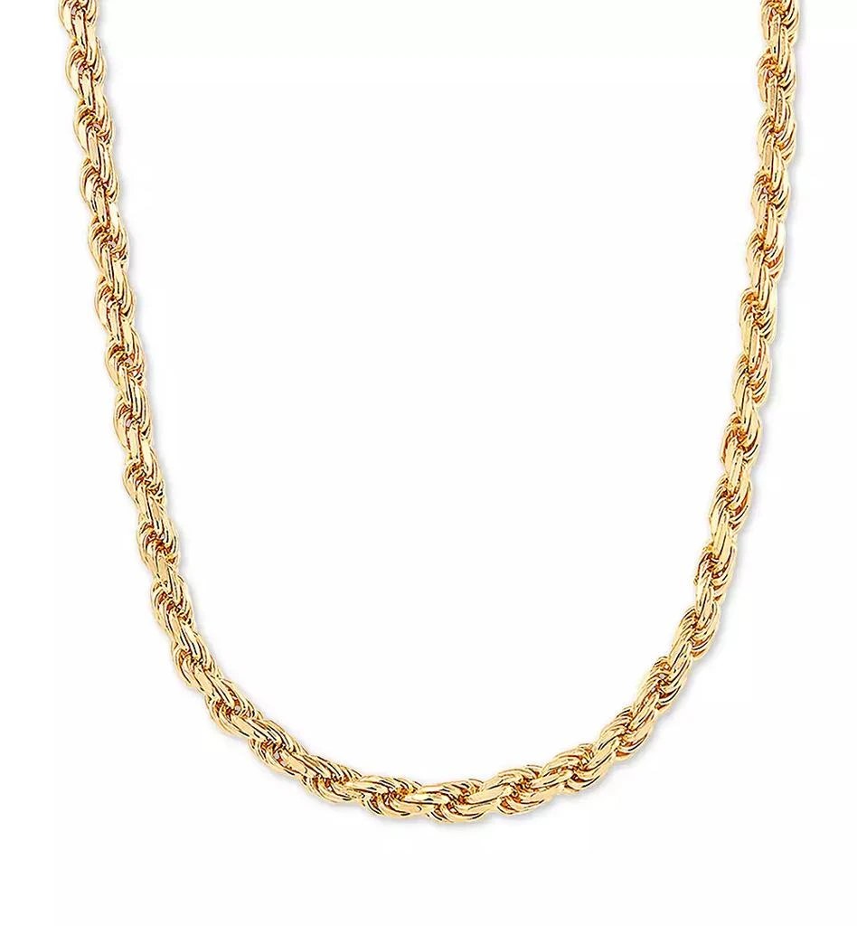 商品Macy's|Rope Link 22" Chain Necklace in Sterling Silver,价格¥1298,第1张图片