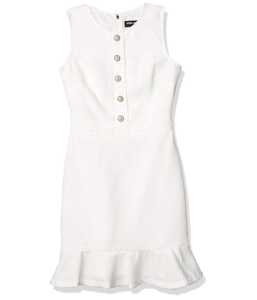 商品Karl Lagerfeld Paris|Women's Tweed Shift Dress with Pockets,价格¥840,第1张图片