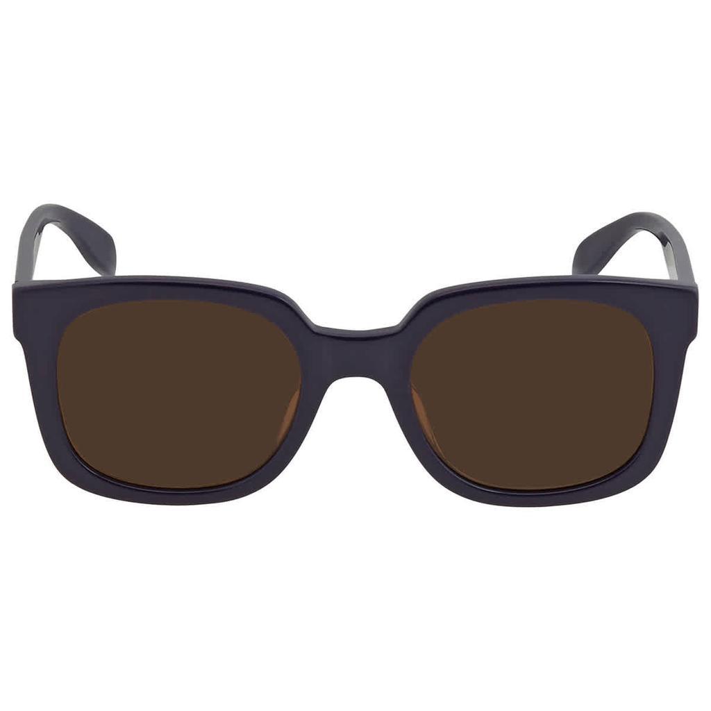 商品Alexander McQueen|Brown Rectangular Men's Sunglasses AM0348S 004 53,价格¥1097,第4张图片详细描述