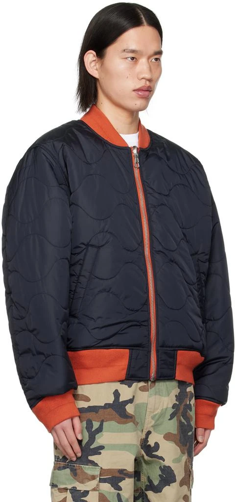 商品STUSSY|Orange & Black Built Reversible Bomber Jacket,价格¥2028,第4张图片详细描述