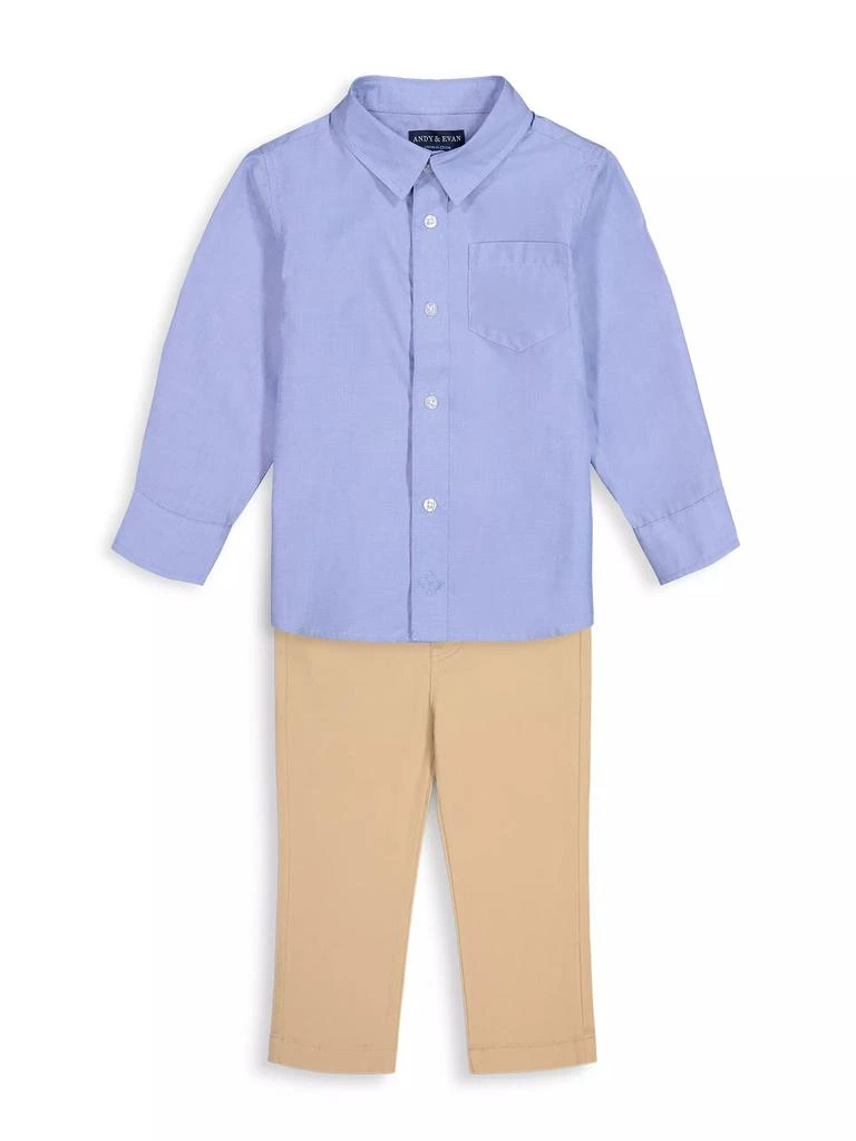 商品Andy & Evan|Little Boy's Solid Dress Shirt,价格¥205,第2张图片详细描述