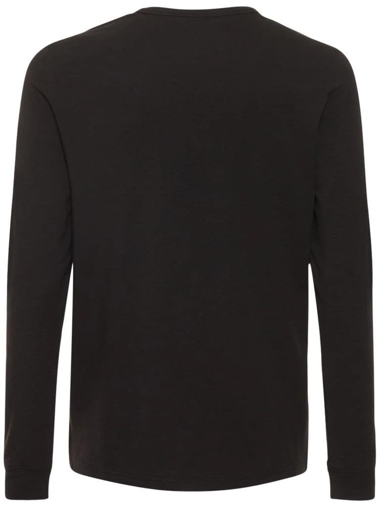 商品Calvin Klein|Logo Cotton Blend Long Sleeve T-shirt,价格¥292,第5张图片详细描述