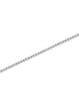 14K White Gold Diamond Bolo Tennis Bracelet商品第4张图片规格展示