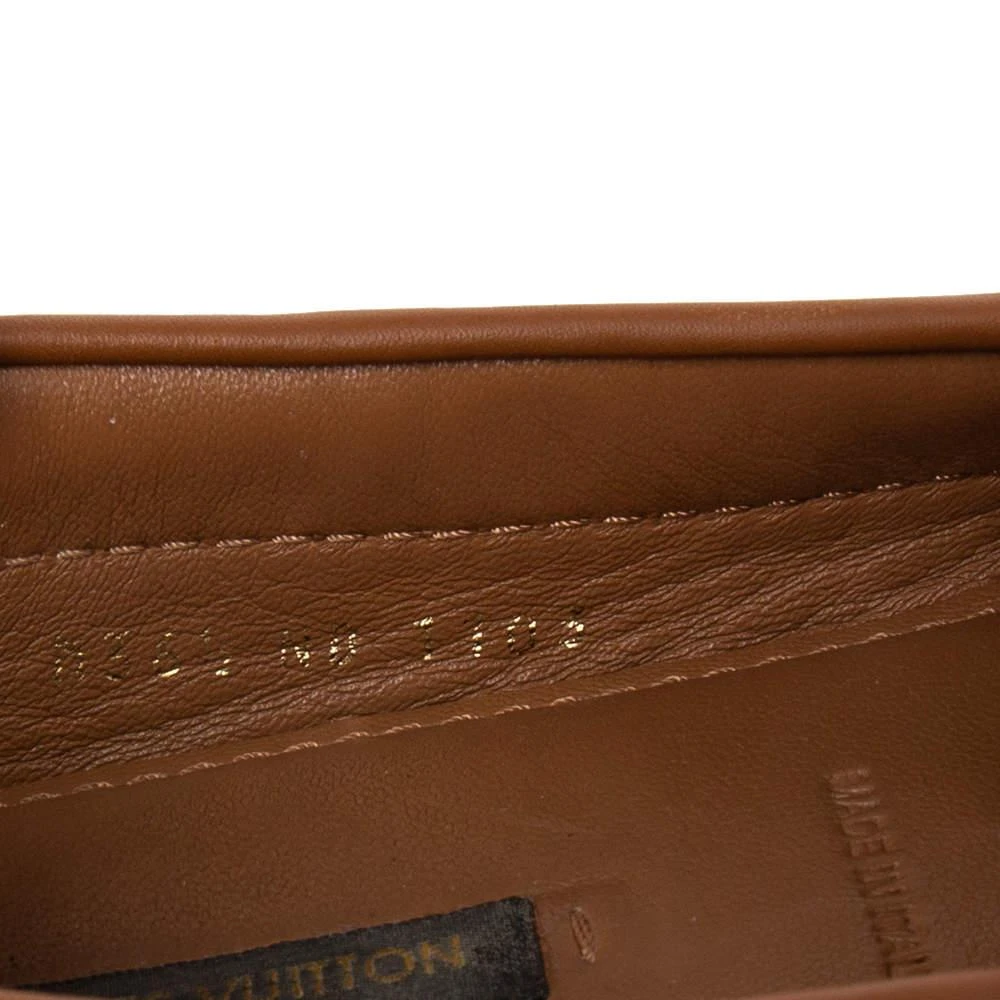 Louis Vuitton Brown Monogram Empreinte Leather Gloria Loafers Size 36.5 商品