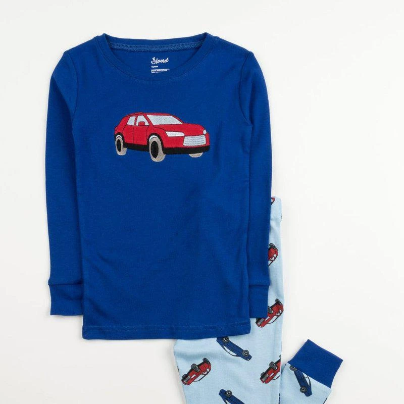 商品Leveret|Kids Long Sleeve Cotton Pajamas,价格¥76,第2张图片详细描述