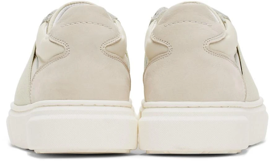 商品MAISON MARGIELA|Kids Off-White & Grey Elastic Logo Sneakers,价格¥775,第2张图片详细描述
