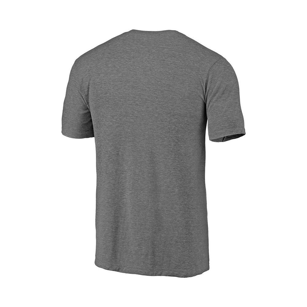 商品Fanatics|Men's Branded Heathered Gray Florida Gators Hometown Tri-Blend T-shirt,价格¥179,第5张图片详细描述