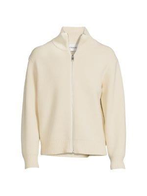 商品FRAME|Wool Blend Full Zip Sweater,价格¥1351,第5张图片详细描述