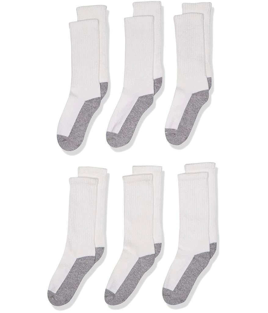 商品Jefferies Socks|Boys Seamless Toe Athletic Crew 6-pack,价格¥90,第1张图片