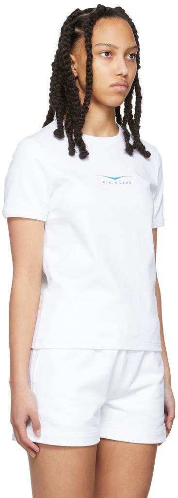 White 'U.S Lang' T-Shirt商品第2张图片规格展示