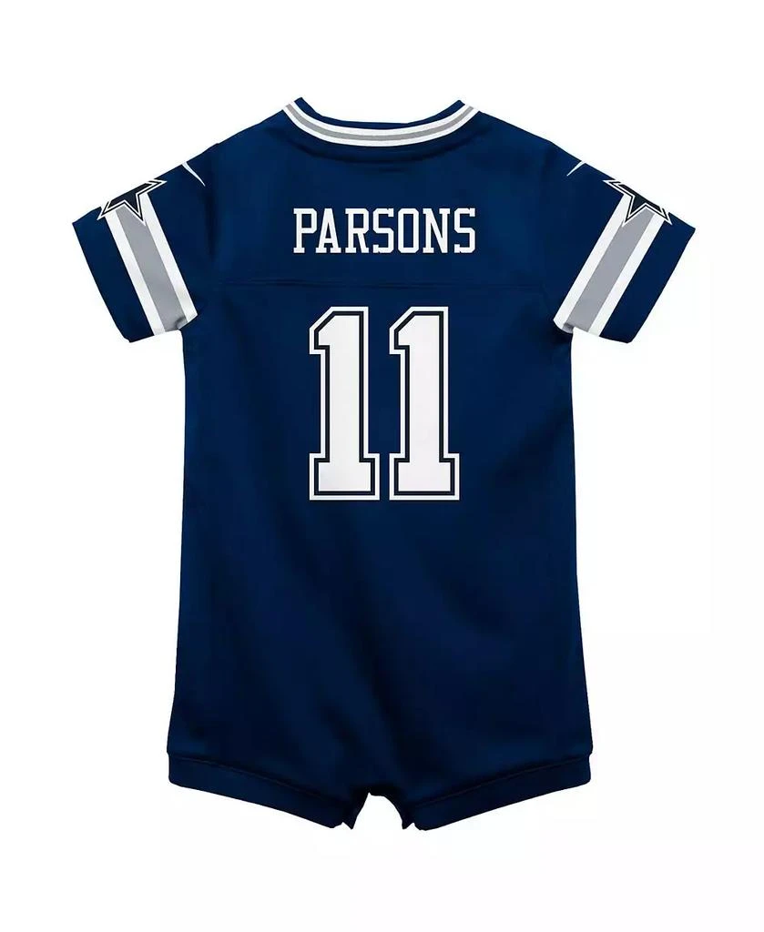 商品NIKE|Infant Boys and Girls Micah Parsons Navy Dallas Cowboys Game Romper Jersey,价格¥387,第2张图片详细描述