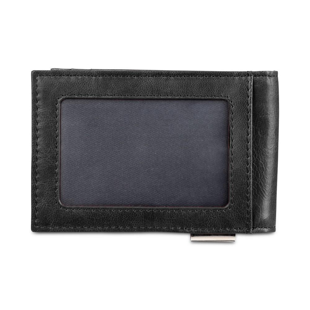 Men's RFID Front Pocket Wallet with Removable Money Clip商品第4张图片规格展示