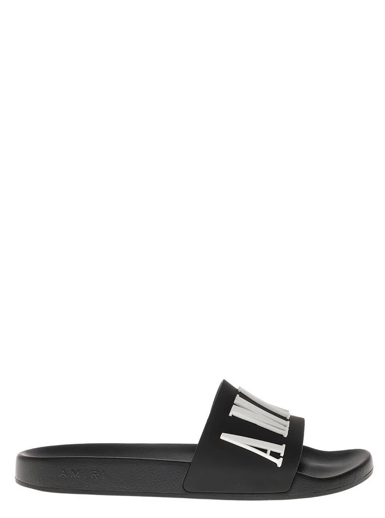 商品AMIRI|AMIRI Rubber Slide Sandals With Logo,价格¥1895,第1张图片