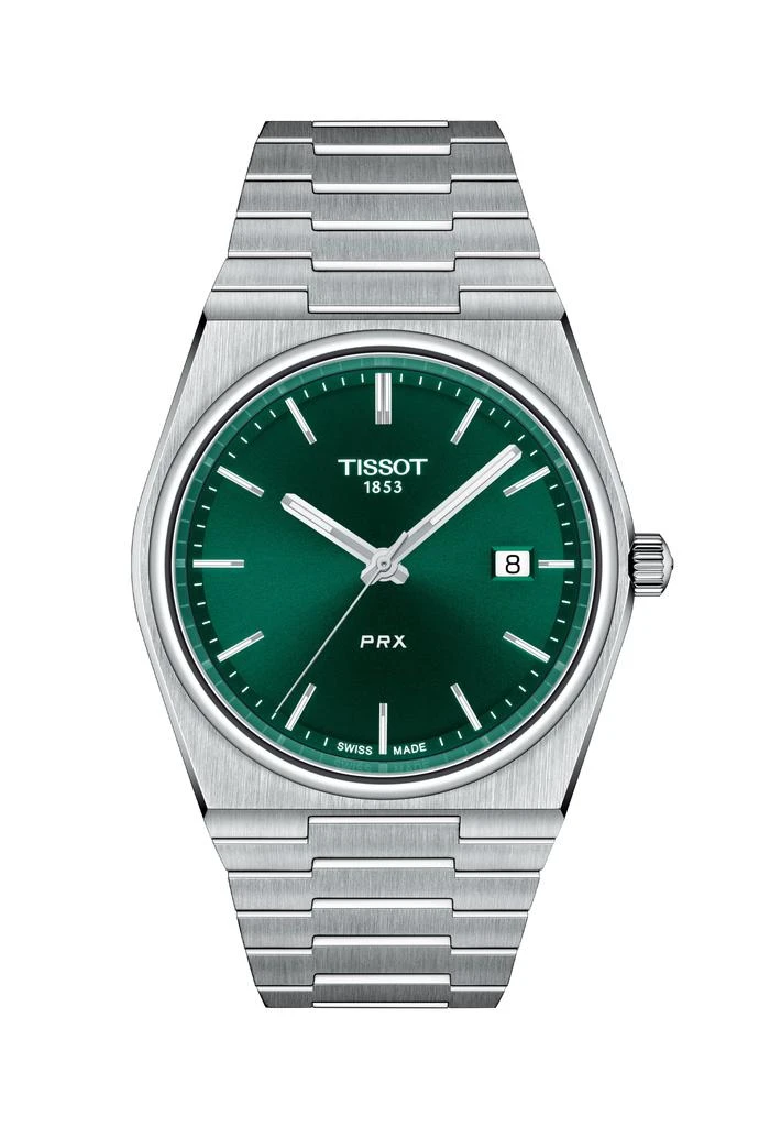 商品Tissot|Tissot Gents PRX Green Dial Bracelet Watch,价格¥2506,第1张图片