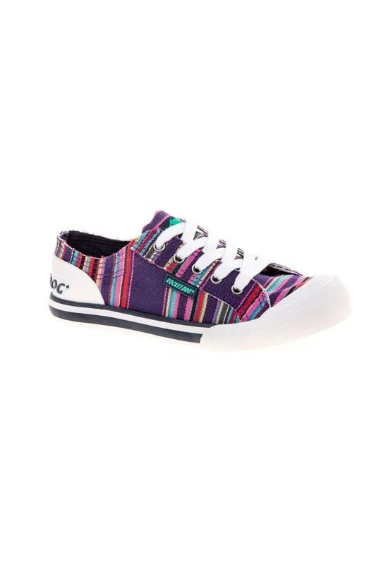 商品Rocket Dog|Womens/Ladies Jazzin Canvas Aloe Lace Up Sneaker (Multicolored),价格¥315,第1张图片