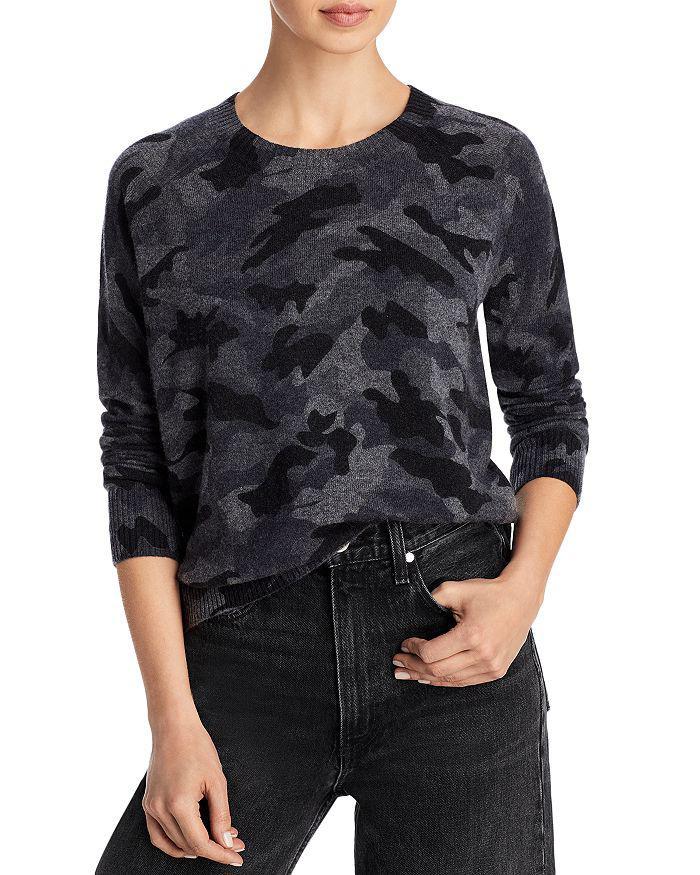 商品AQUA|Camo Crewneck Cashmere Sweater - 100% Exclusive,价格¥1042,第1张图片